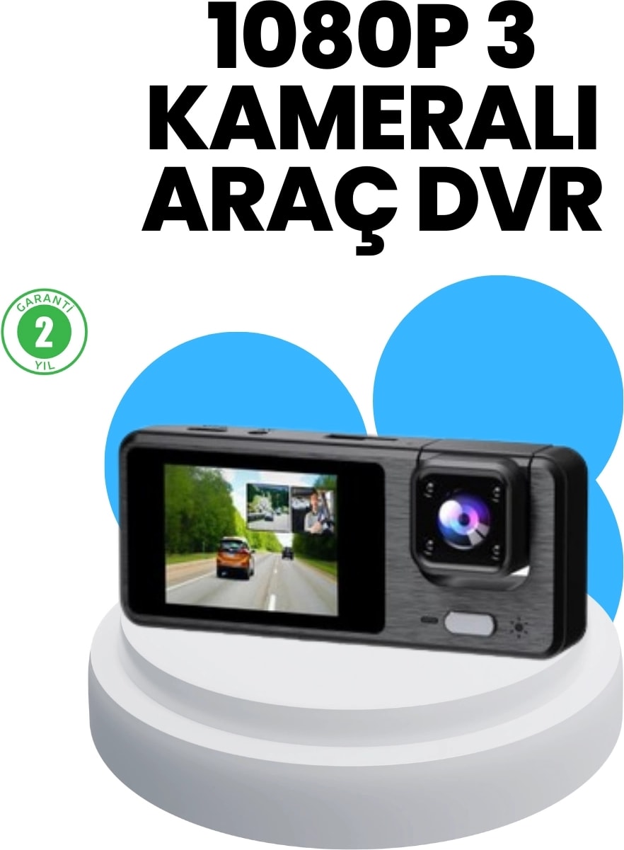 Geri Görüş Monitörlü Araç Kamerası | 2 Inç Ekran, Hareket Algılama
