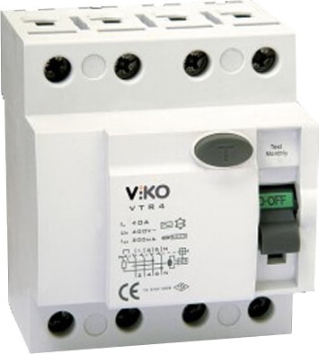 Kaçak Akım Koruma Rölesi 3X40A 30MA VİKO-VTR4-4030