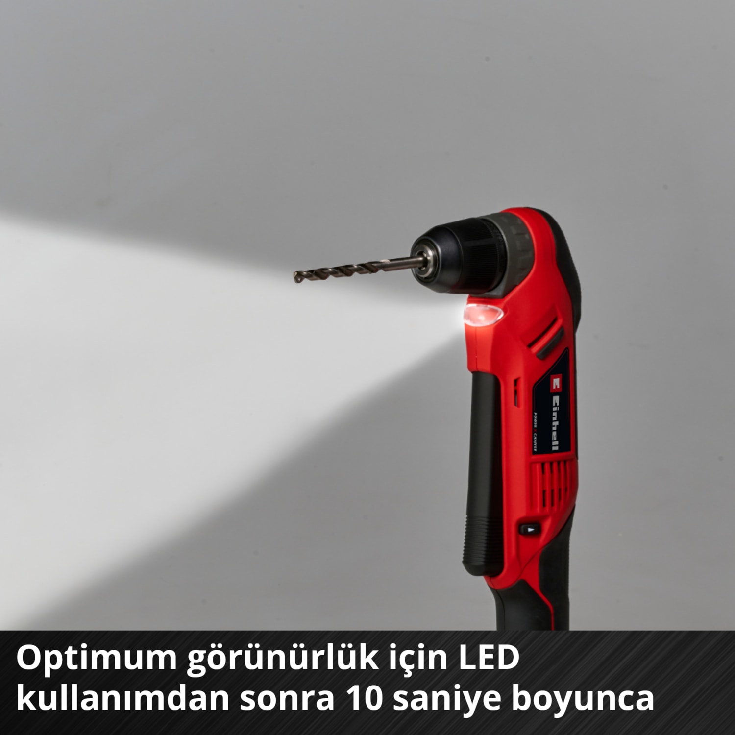 EİNHELL Akülü Açılı Vidalama TE-AD 18 Li-Solo Power X-Change (18 V, 45 Nm, 10 mm Hızlı Sıkma Mandren, LED Işık, Döndürülebilir Akü Yuvası, akü dahil değildir) - 4514290
