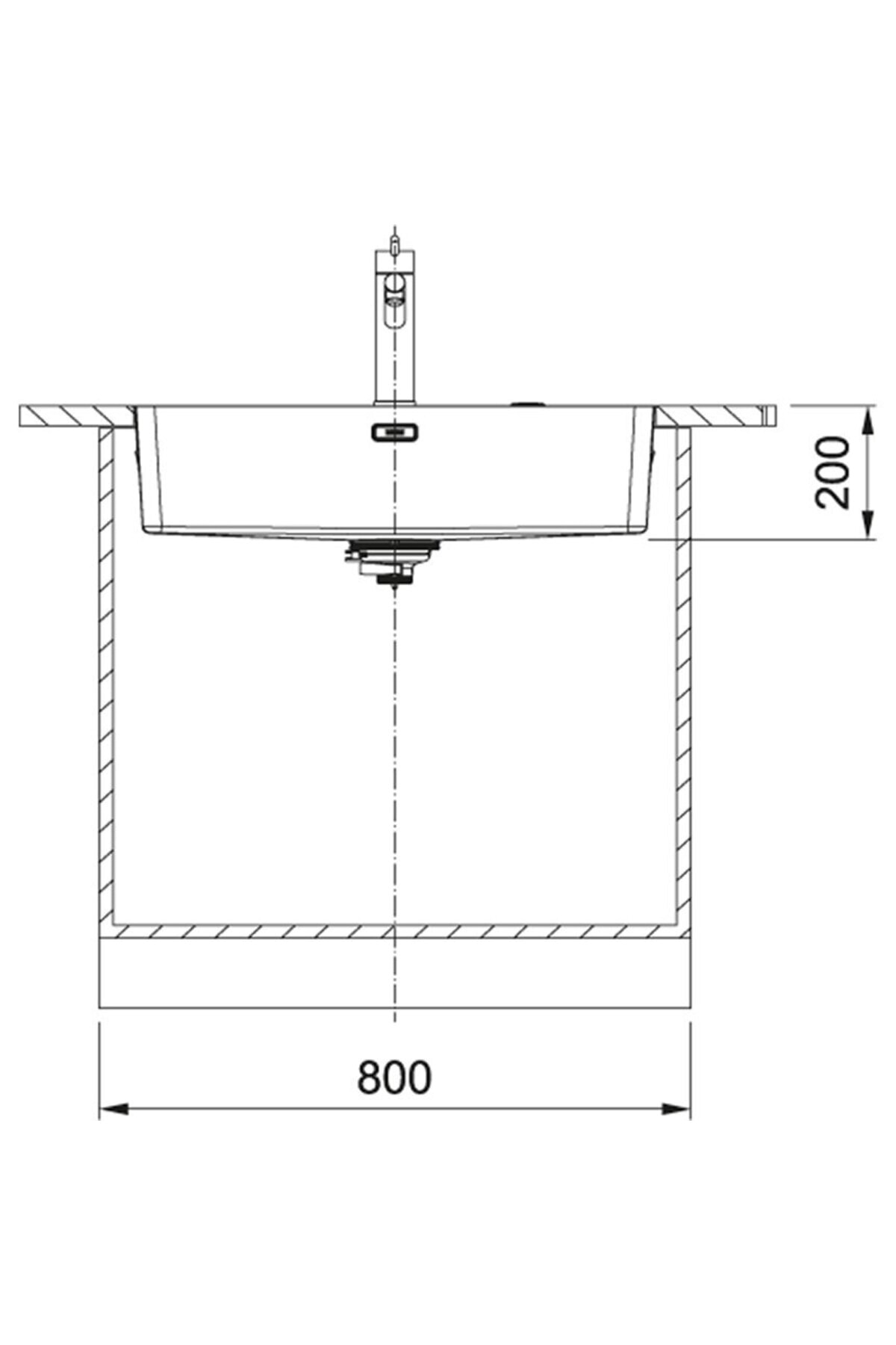 Mythos Myx 210-70 Inox Mutfak Eviyesi