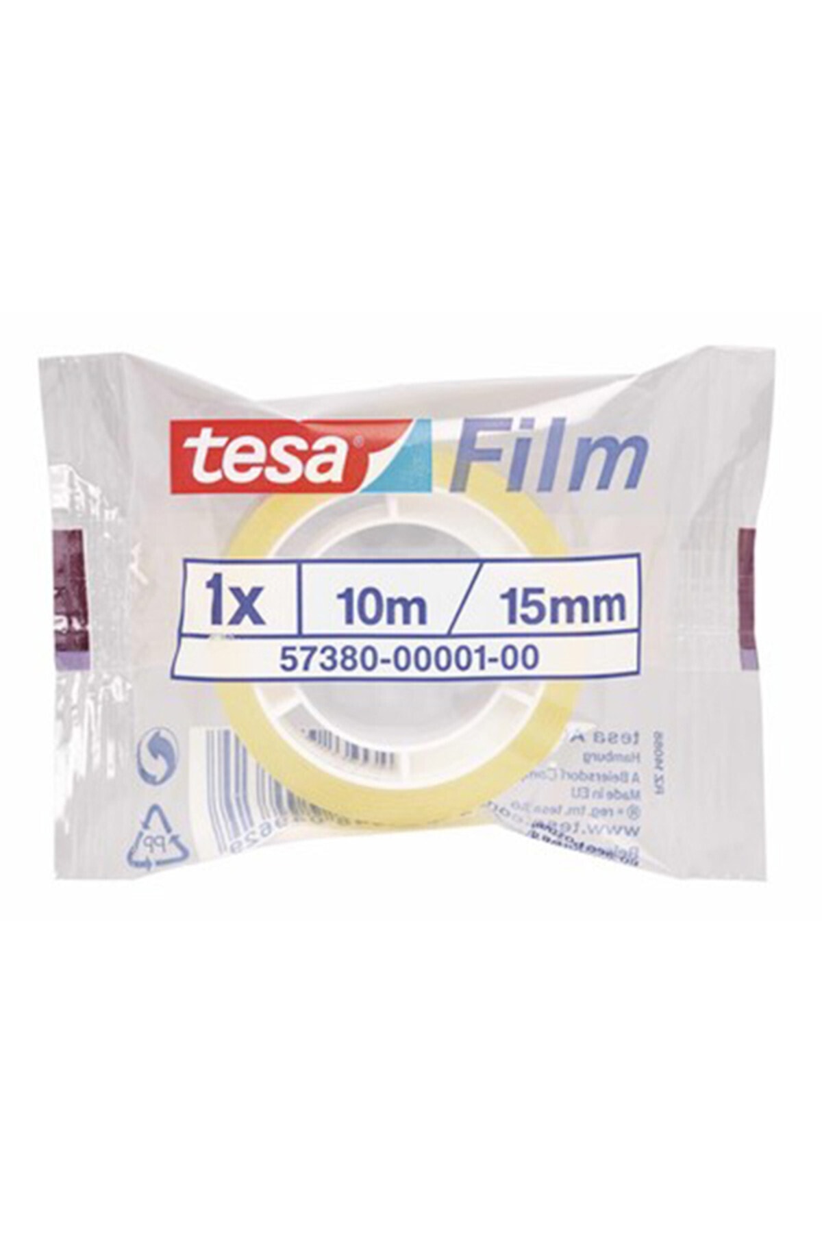 TESA tesafilm Standart Bant, Kendinden Yapışkanlı, 30 x 33m:15mm, şefffaf