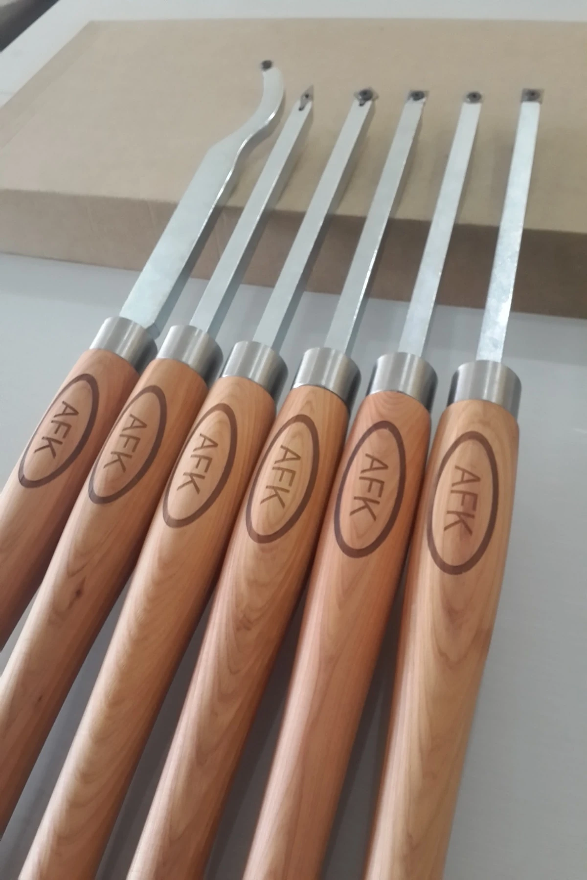 Ağaç Torna Makineleri İçin Yüksek Kalite Karbür Uçlu 6'LI Bıçak seti