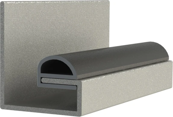 Çelik Kapı Fitili Geçmeli Kapı Altı Eşik Fitili Geçmeli 5 M x 10 x 13 mm