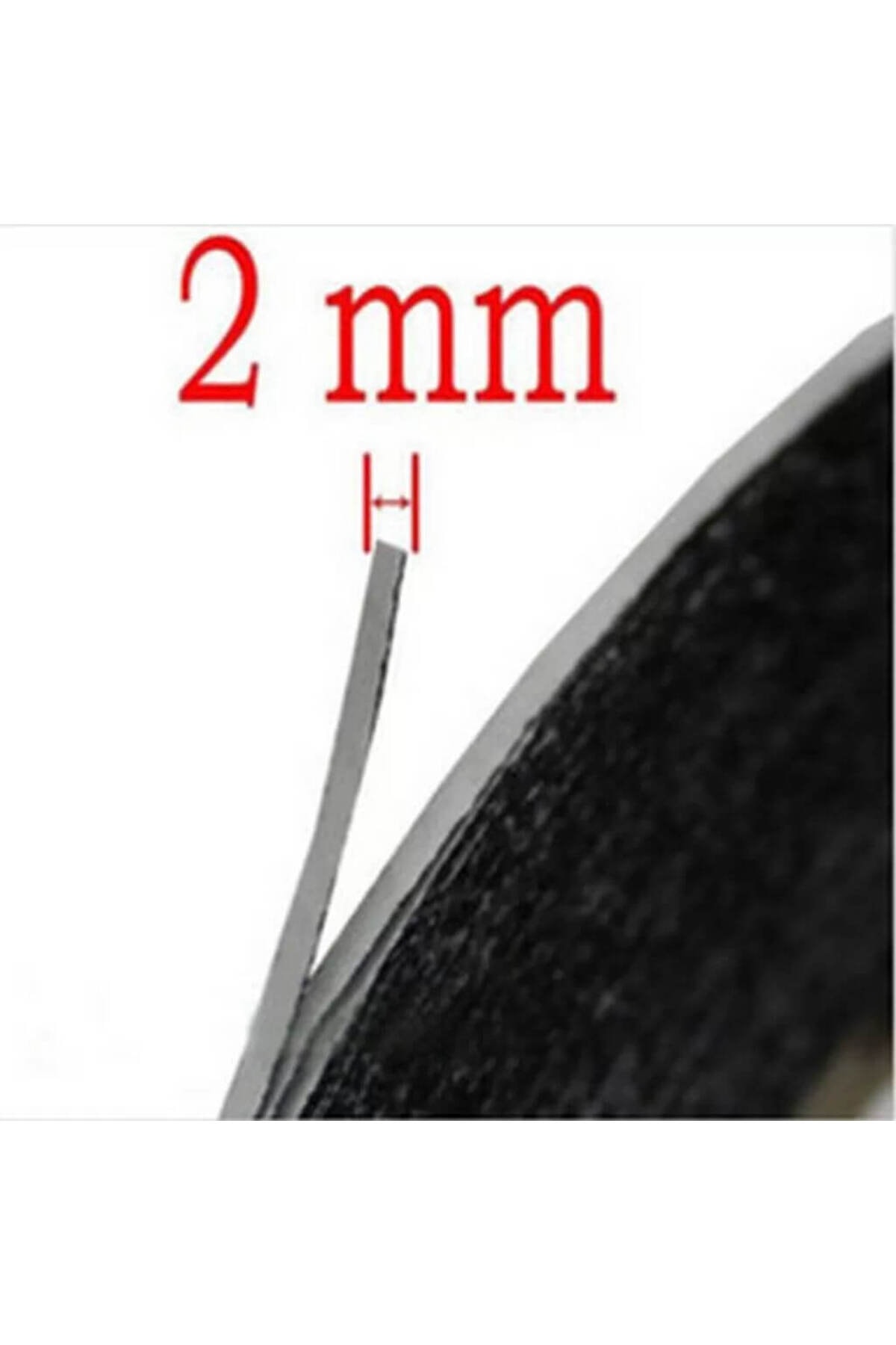 3M 2mm/50mt Çift Taraflı Bant Ekran Cam Kasa Kapak Tamir Bantı-siyah