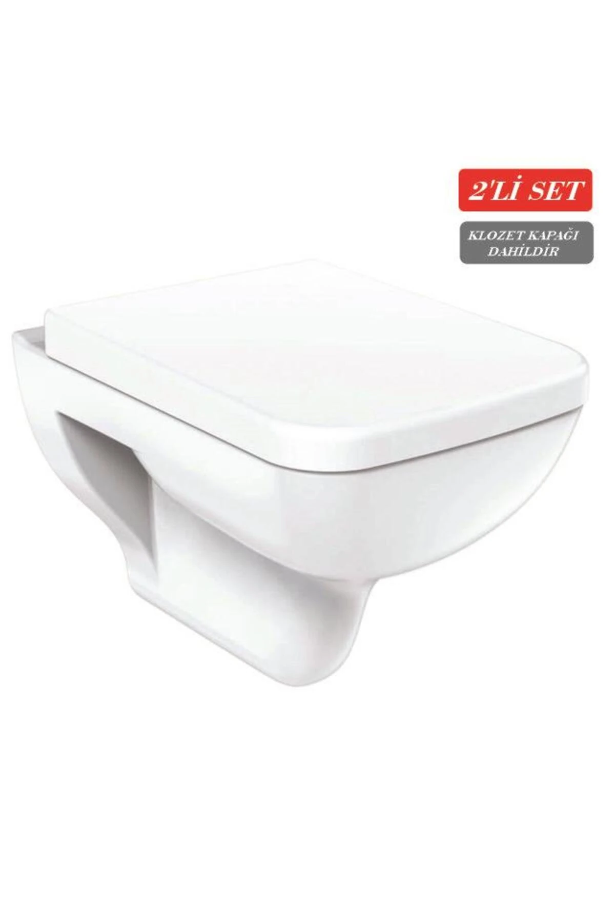 Bene Asma Klozet (BN320.00) + Bene Yavaş Kapanan Kapak 2'li Set
