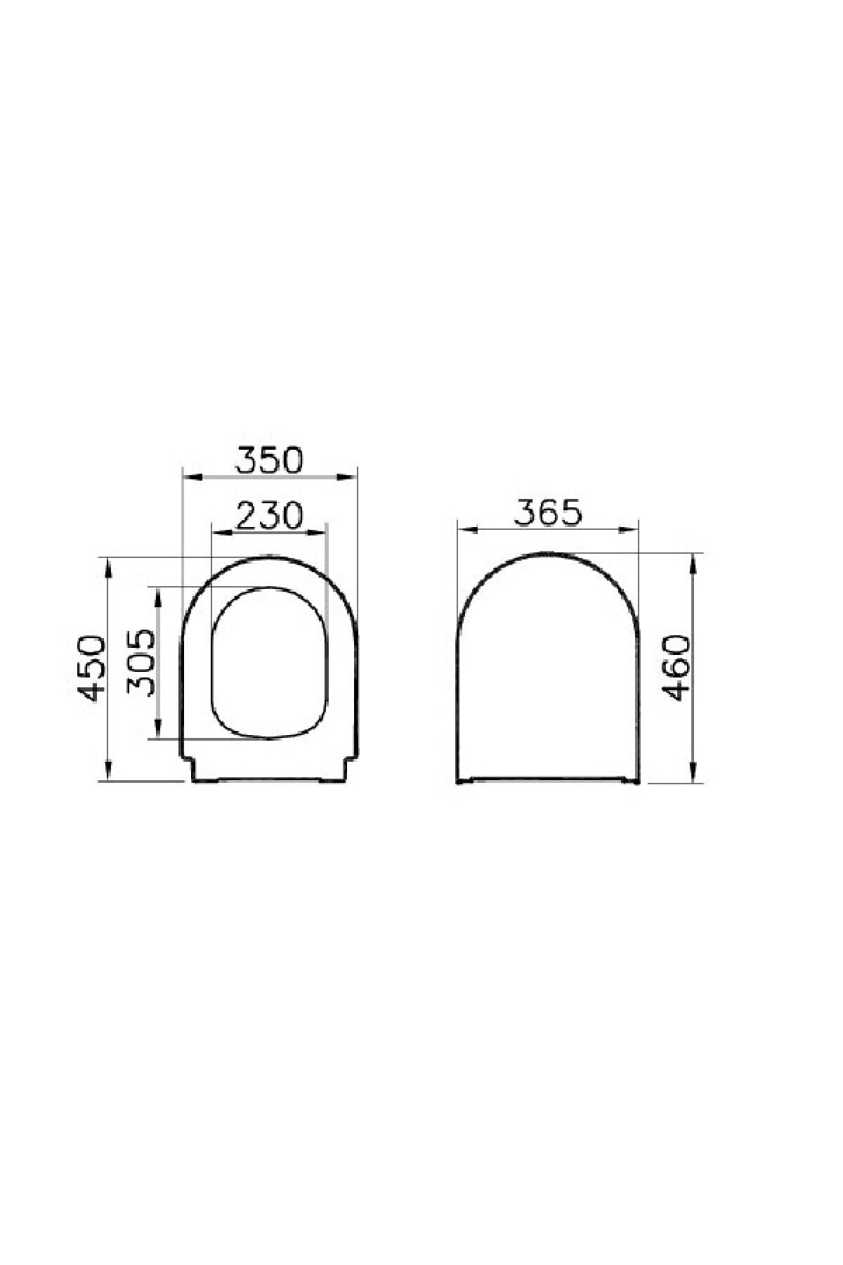 Universal Yavaş Kapanır Klozet Kapağı 85-003-009