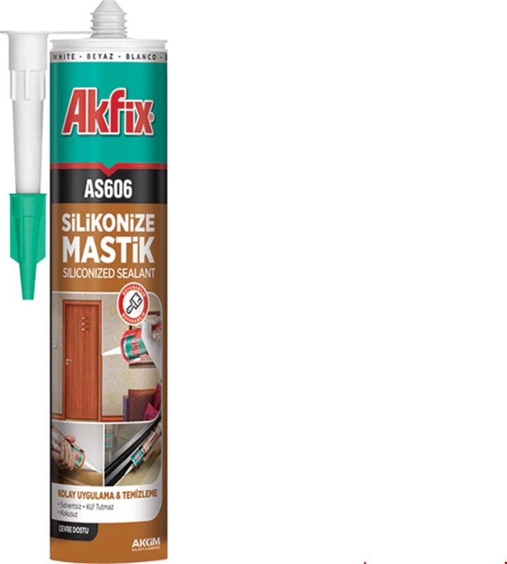 Silikonize Akrilik Mastik 500 gr Beyaz