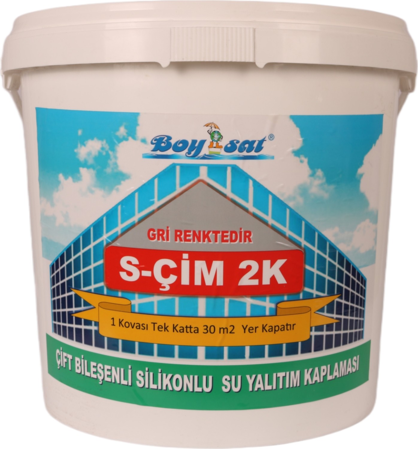 S-Çim 2k Karışımlı Su Izolasyon Malzemesi 15 Kg