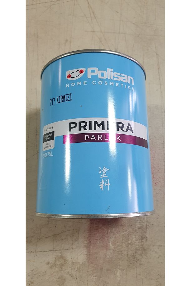 POLİSAN Sentetik -yağlı Boya -primera Parlak -0,75 Litre -kırmızı