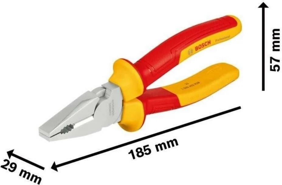Bosch Profesyonel Izoleli Pense 180 mm