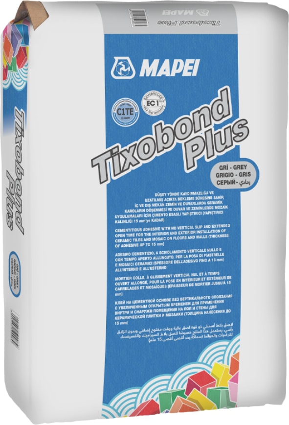 Tixobond Plus 25 kg Gri (Seramik Karolar Için Çimento Esaslı Yapıştırıcı)