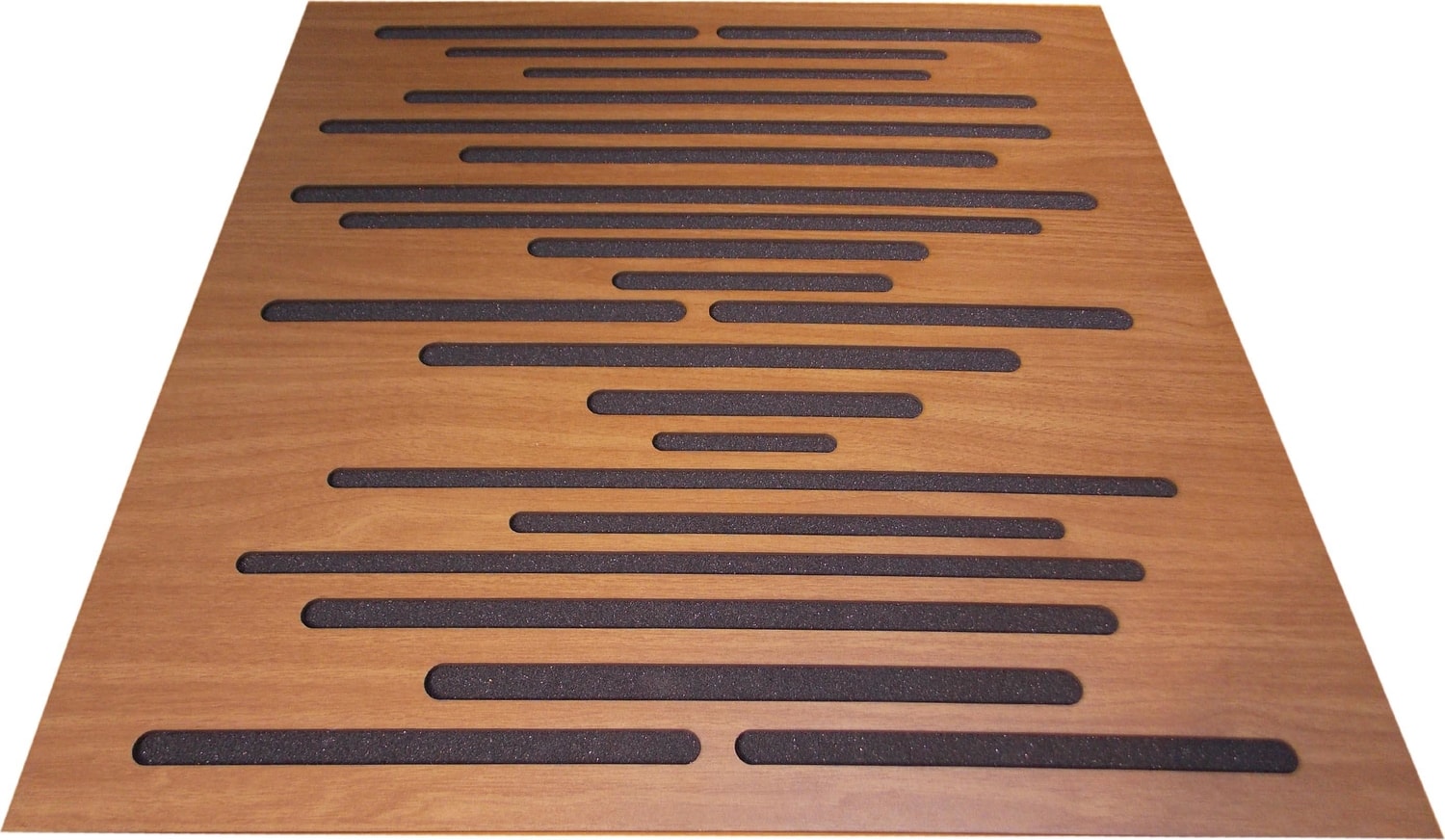 Akustik Ahşap Difüzör Panel Kahverengi 60 x 60 cm