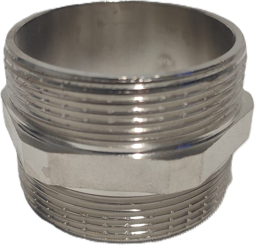 2" Sarı / Krom Dişli Nipel DN50 - Chrome Nipple