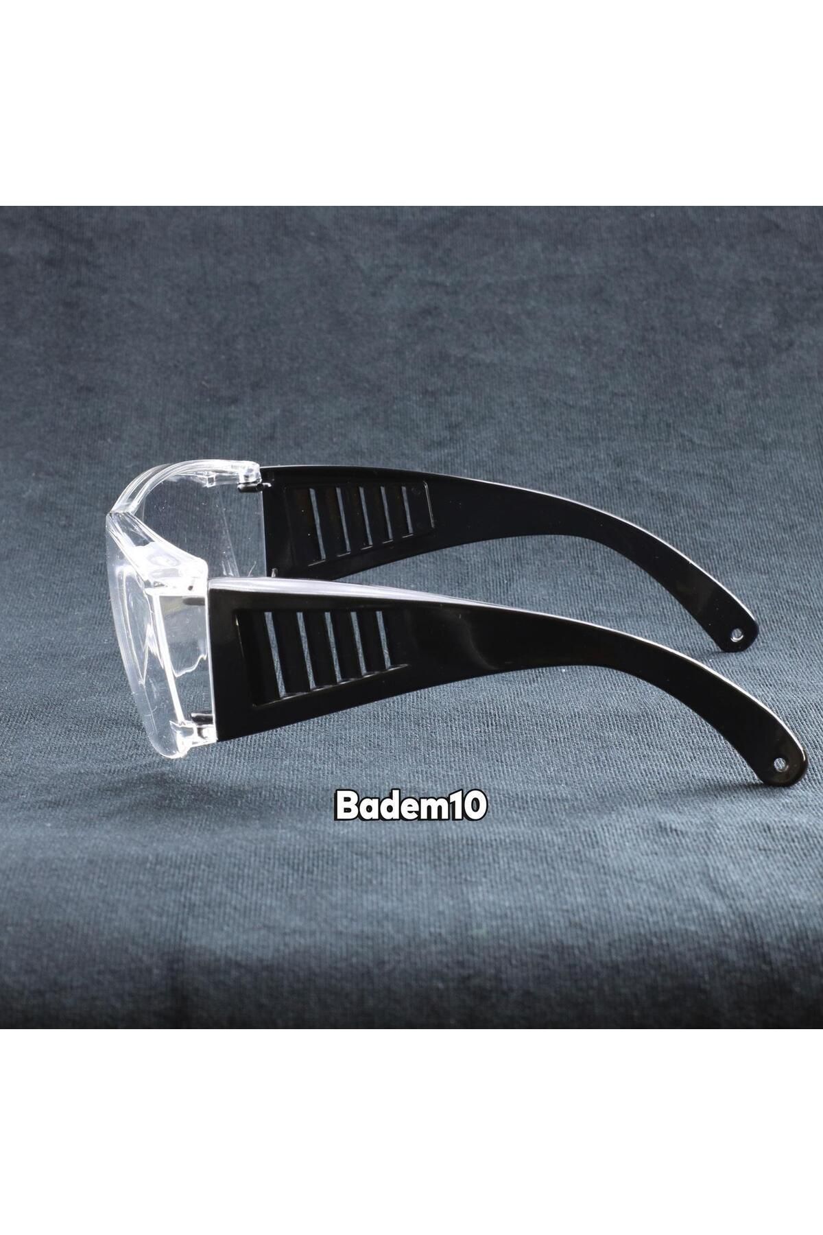 12 Adet İş Güvenlik Gözlüğü Lazer UV Laboratuvar Laborant Koruyucu Kaynak Toz Korumalı Gözlük Şeffaf