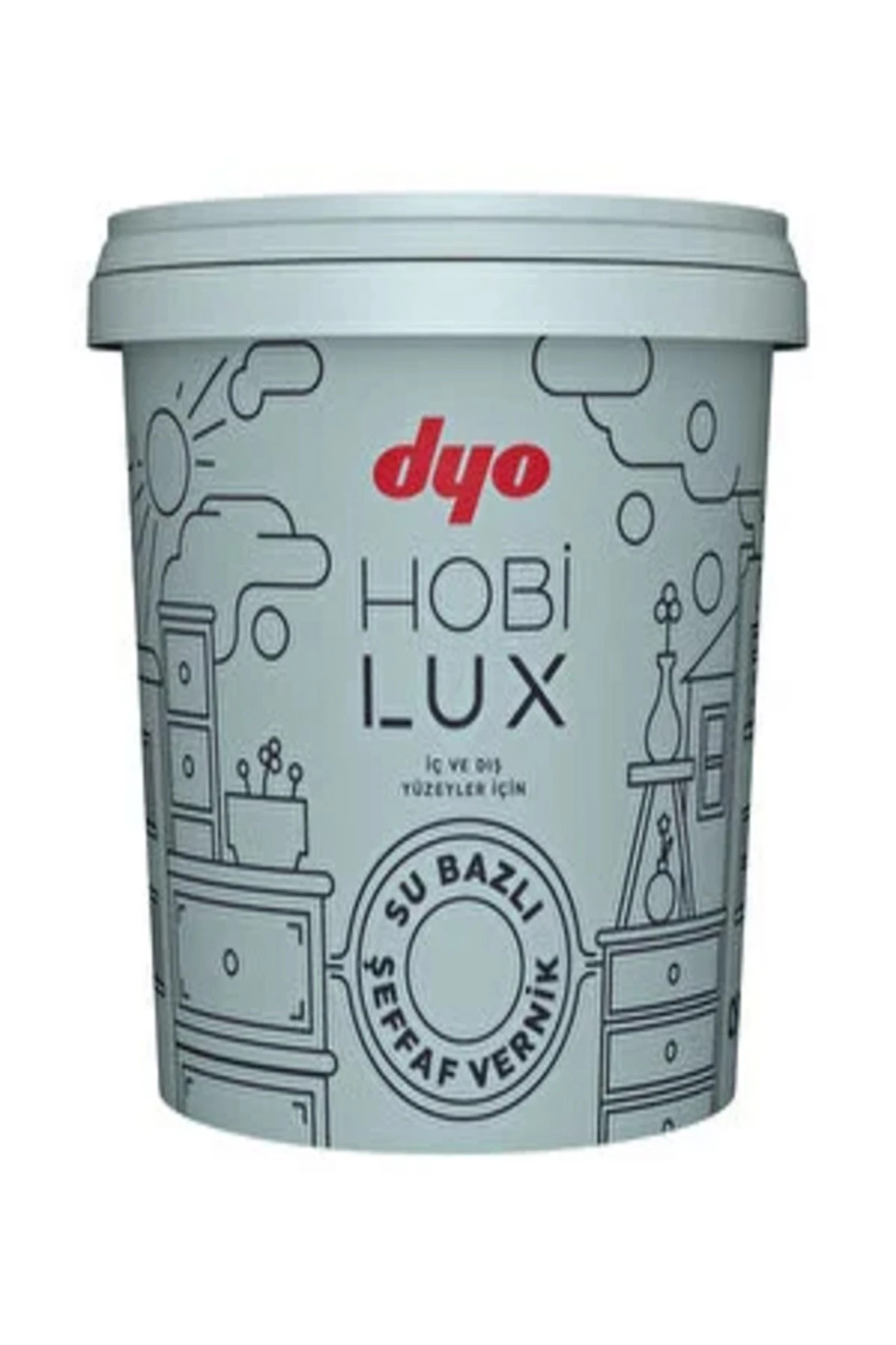 Dyo Hobilux Su Bazlı Şeffaf Vernik Mat 0,90 Lt