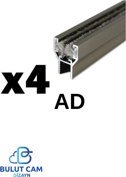 1M-4AD.-CAM Balkon Alüminyum Fitil Büyük - H