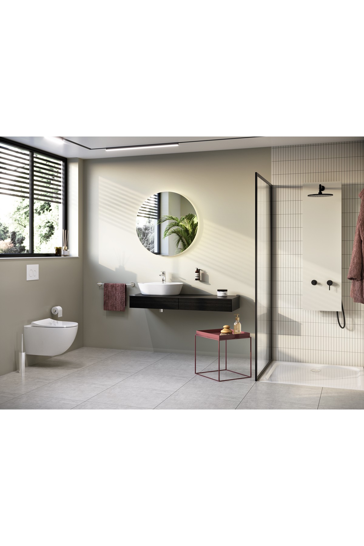 VitrA Root Round A42722 Lavabo Bataryası (Sifon Kumandalı), Krom