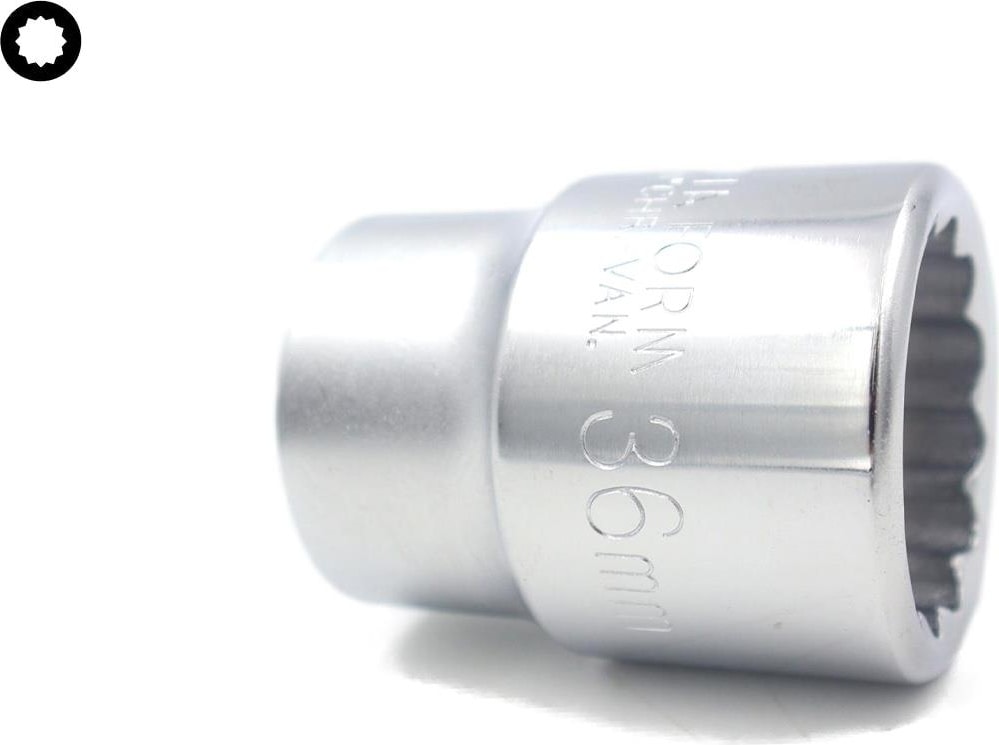 36 mm 1” 12 Köşe Yıldız Lokma Anahtar C42-B36