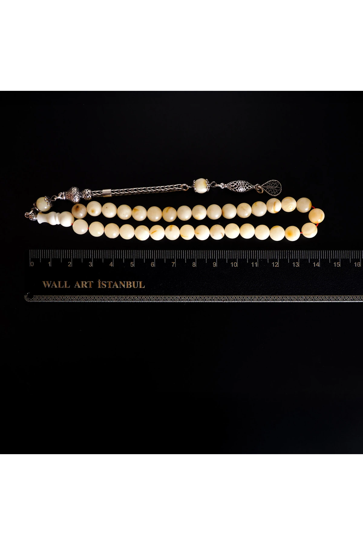 Damla Kehribar Tesbih (Gümüş İmame) – WATD035