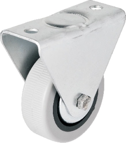 Hts 106 - 50 mm Sabit Kapaklı Gri Pvc Teker