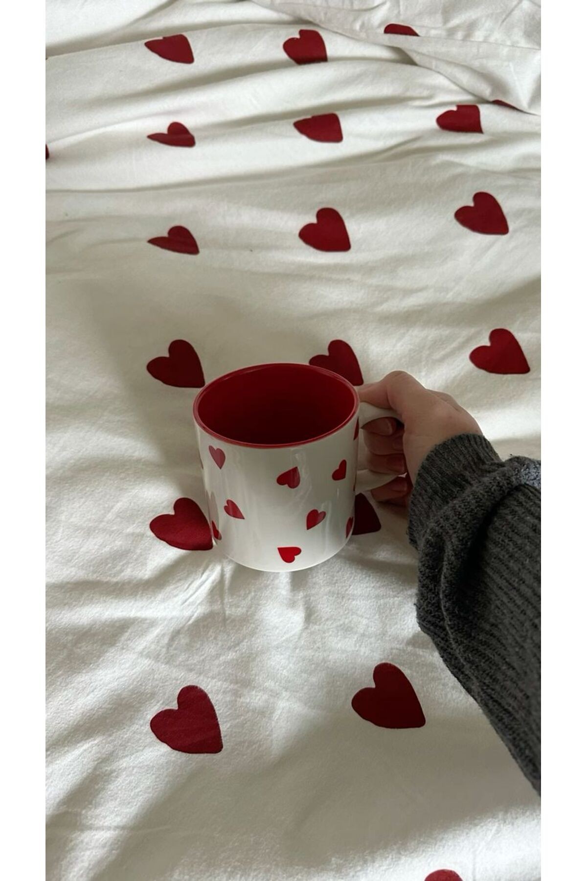 ÇİFT KİŞİLİK NEVRESİM TAKIMI ( ÇARŞAFSIZ ) LOVE SERİSİ