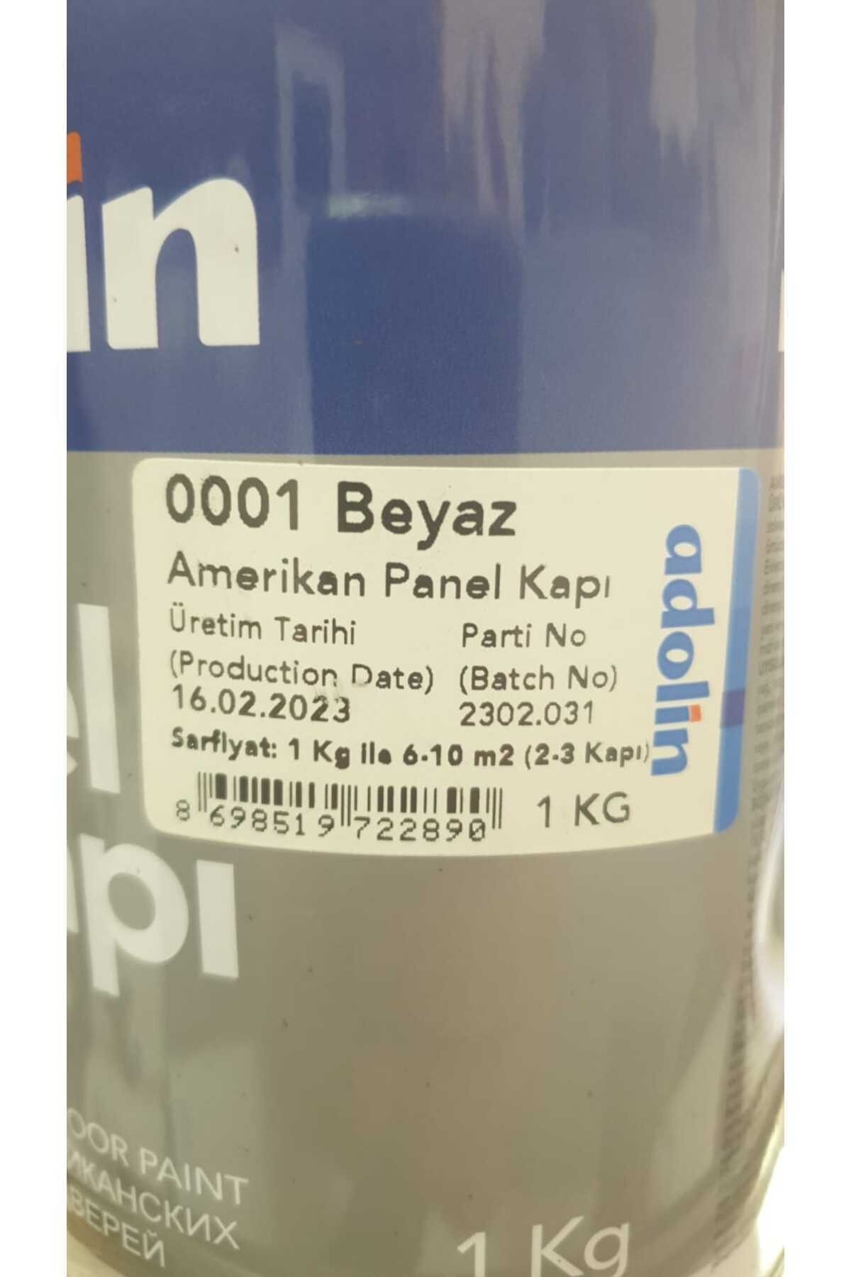 Amerikan Panel Kapı Boyası Beyaz Sentetik 1 Kg Adolin