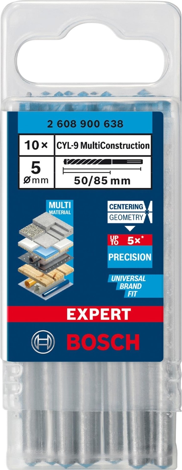 BOSCH Expert 5X85 mm 10’lu Cyl-9 Çok Amaçlı Matkap Ucu 2608900638