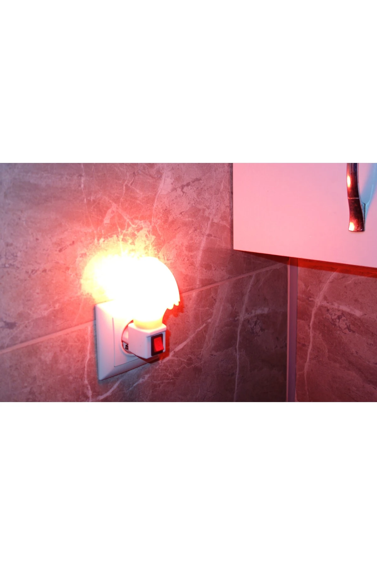 Tlg Gece Lambası Prize Takılan Pembe Şapka Tasarım Anahtarlı