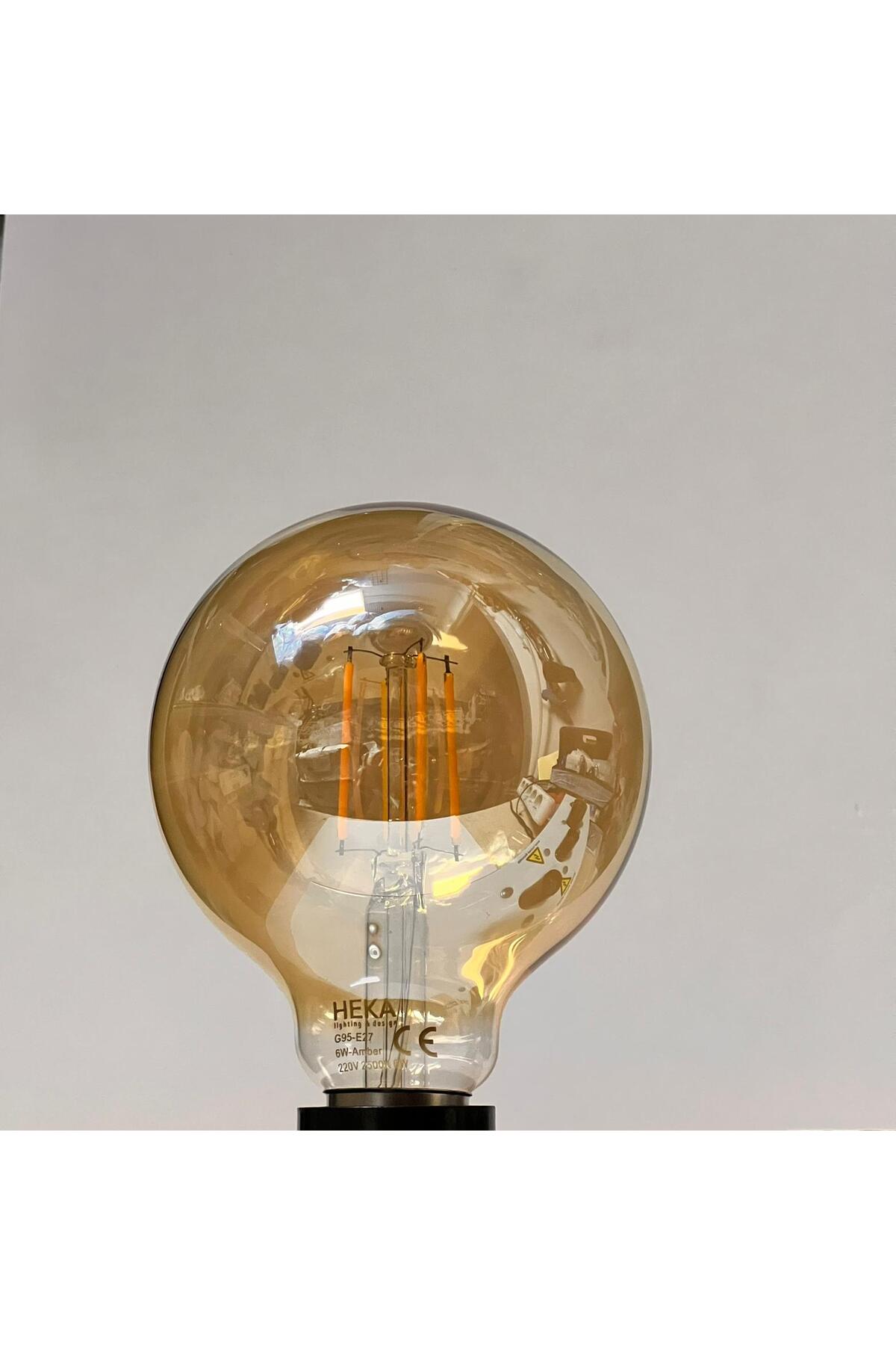 8  WATT 750 LÜMEN 2500  KELVİN  GÜNIŞIĞI G95 LED RUSTİK AMPUL