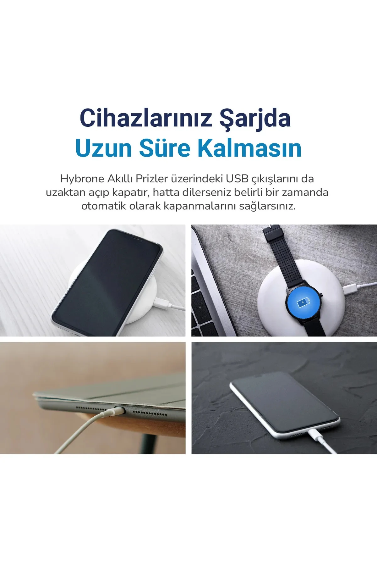 Akım Korumalı Wi-Fi Akıllı Priz, 2li Set, Enerji İzleme, Çocuk Kilidi, Uygulama ile Kontrol