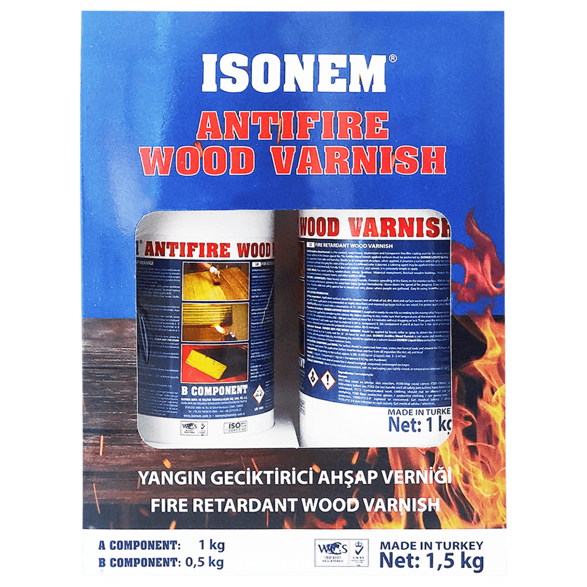 Isonem ANTIFIRE WOOD VARNISH A KOMP 1 KG