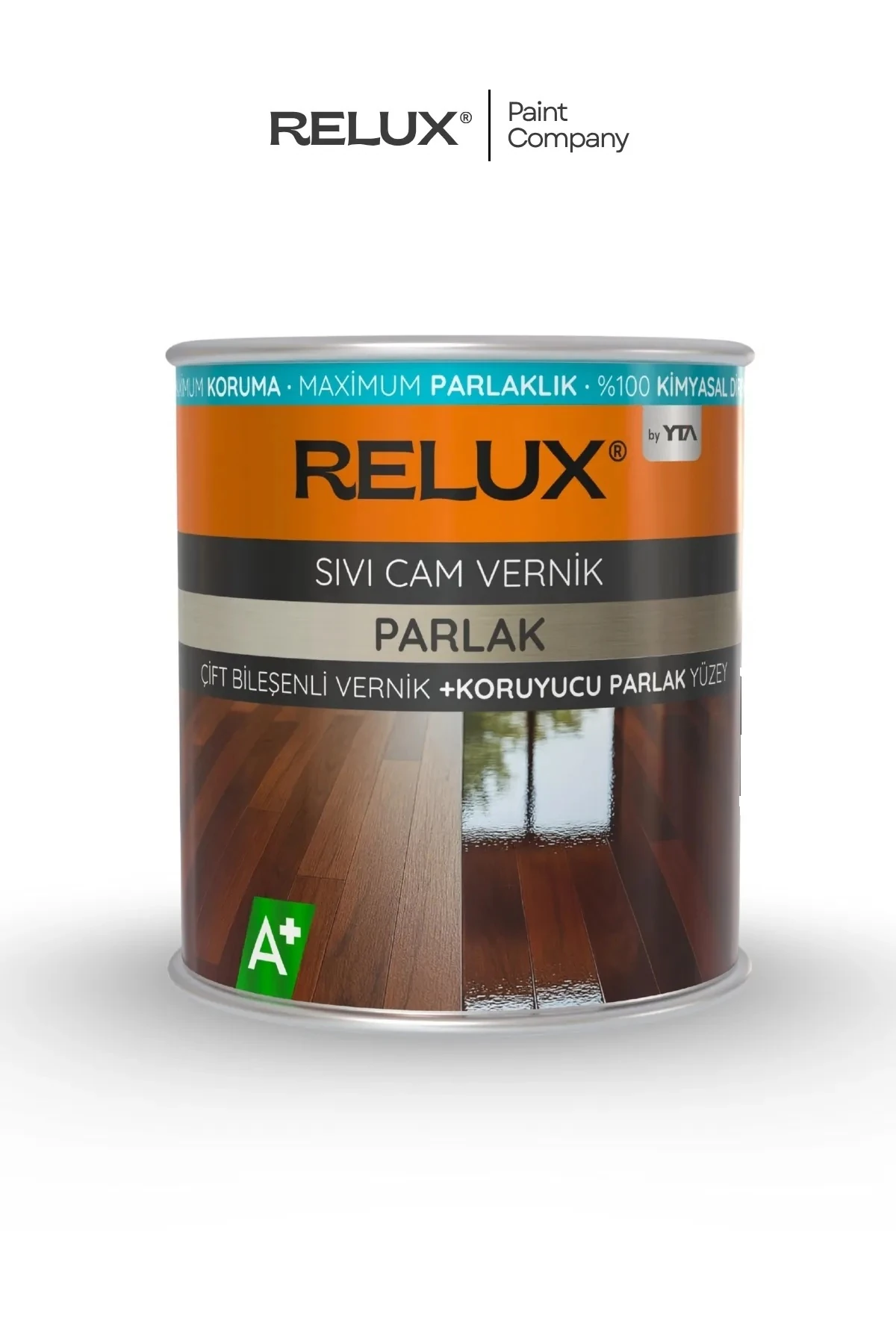 Liquid Glass Sıvı Cam – 2K Ultra Parlak Vernik, Su/Kimyasal Dayanım, Tezgâh-Fayans-Ahşap 0.8 LT