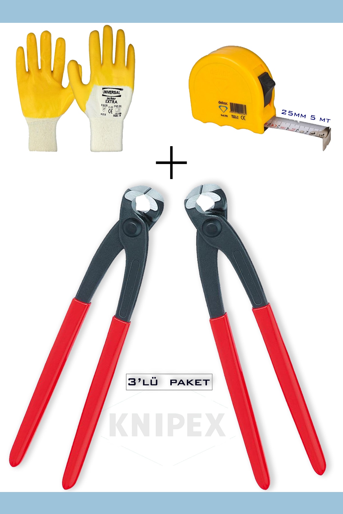 Kerpeten 280mm 2 Adet) (DEKOR METRE 25MM 5 MT ÜNİVERSAY ELDİVEN) Ekonomik Seri