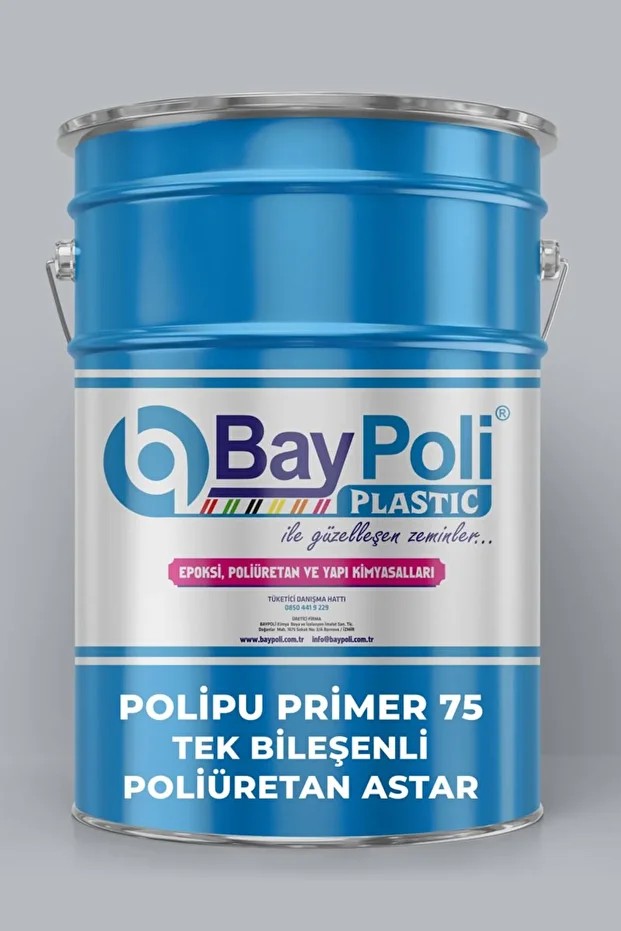 Polipu Primer 75 Tek Bileşenli Poliüretan Astar 10kg - Şeffaf