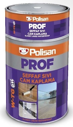 Polisan Şeffaf Sıvı Cam Kaplama (PROF W-TG 2K) 3 kg