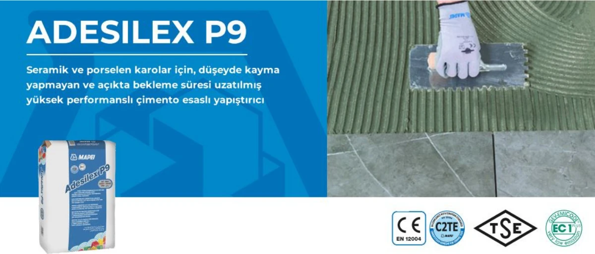 Adesilex P9 Gri 25 kg (Seramik Karolar Için Yüksek Performanslı Yapıştırıcı)
