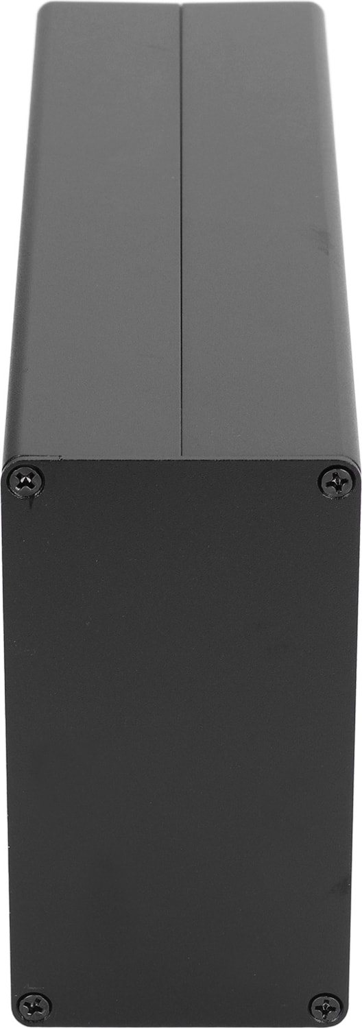 Alüminyum Alaşımlı Elektrik Kutusu Güç Amplifikatörü Proje Kasası Bölünmüş Muhafaza 58X110X200MM Mat Siyah (Yurt Dışından)