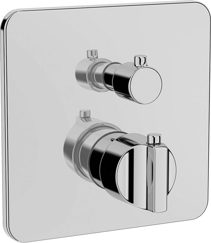 Suit U A42674 Ankastre Termostatik Banyo Bataryası, Sıva Üstü, V-Box, Krom Krom