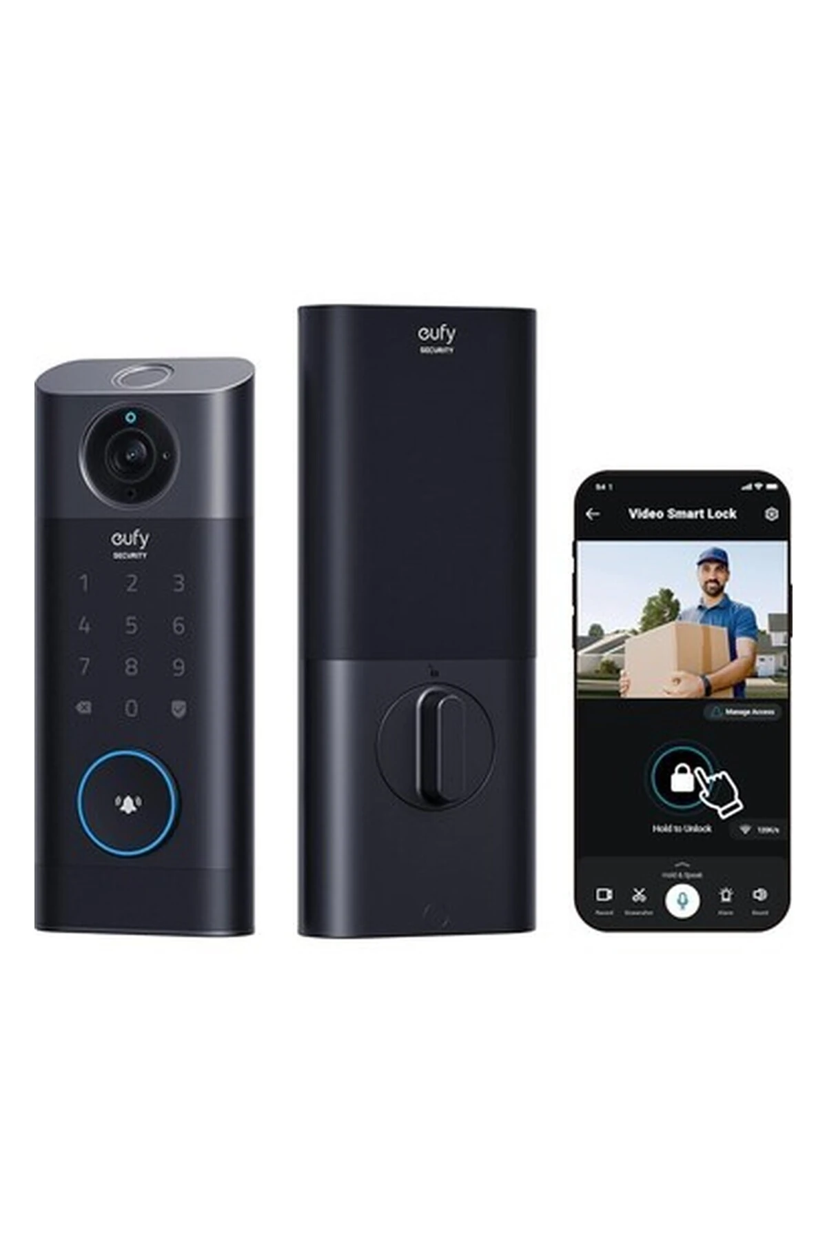 Security Videosu S330 Akıllı Kilit, Kapı Zili - Parmak İzli Anahtarsız Giriş