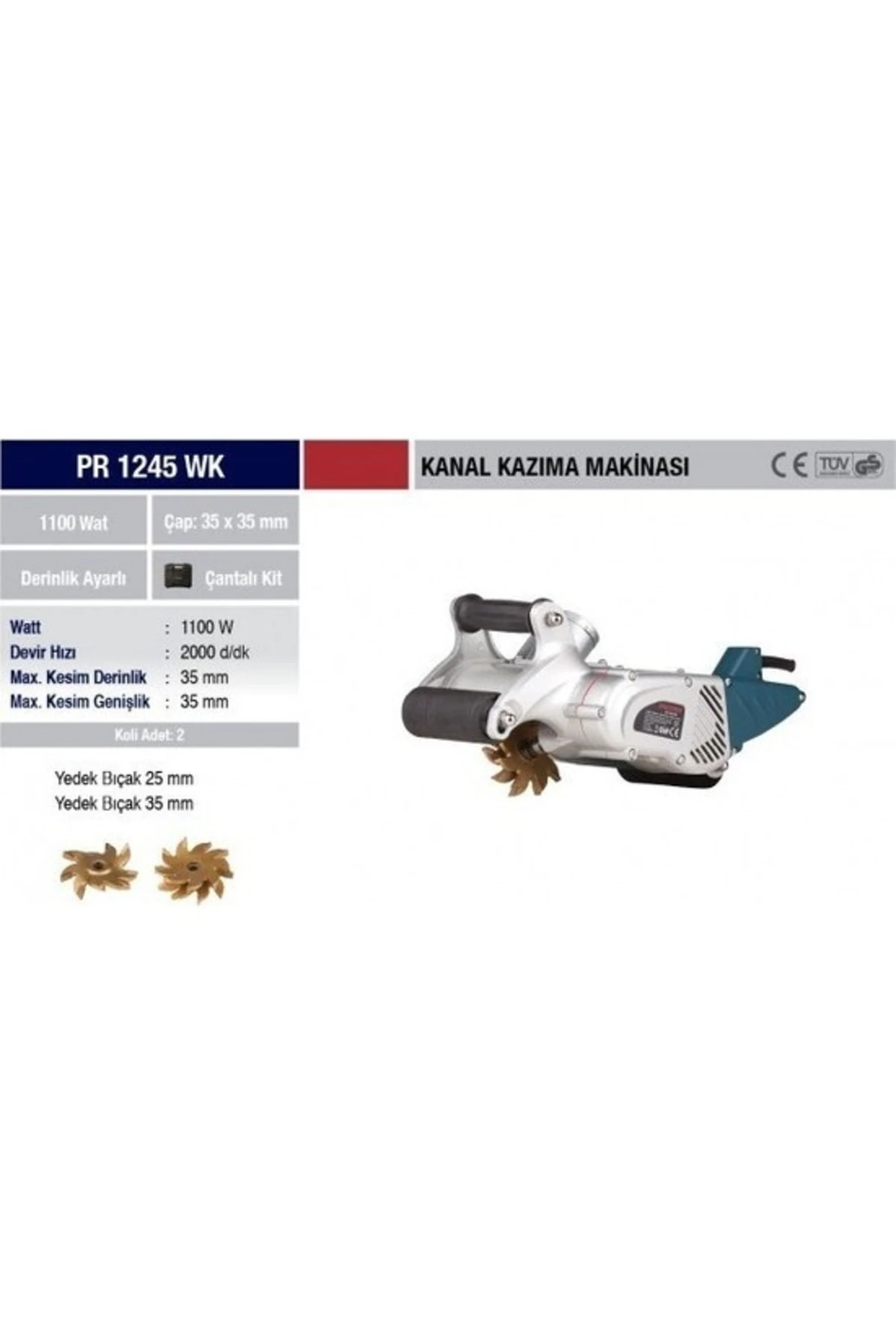 Pr 1245 Wk Kanal Açma Makinesi