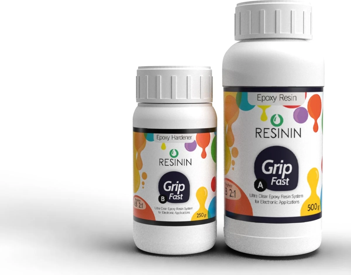 Grip Fast A + B Elektronik Kullanımı İçin Hızlı Kuruyan Epoksi Reçine 750 g