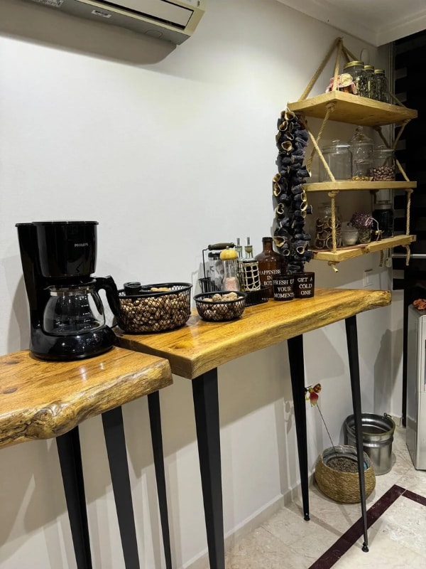 90CM Dekoratif Metal Firkete Bar Masası/dresuar Ayağı