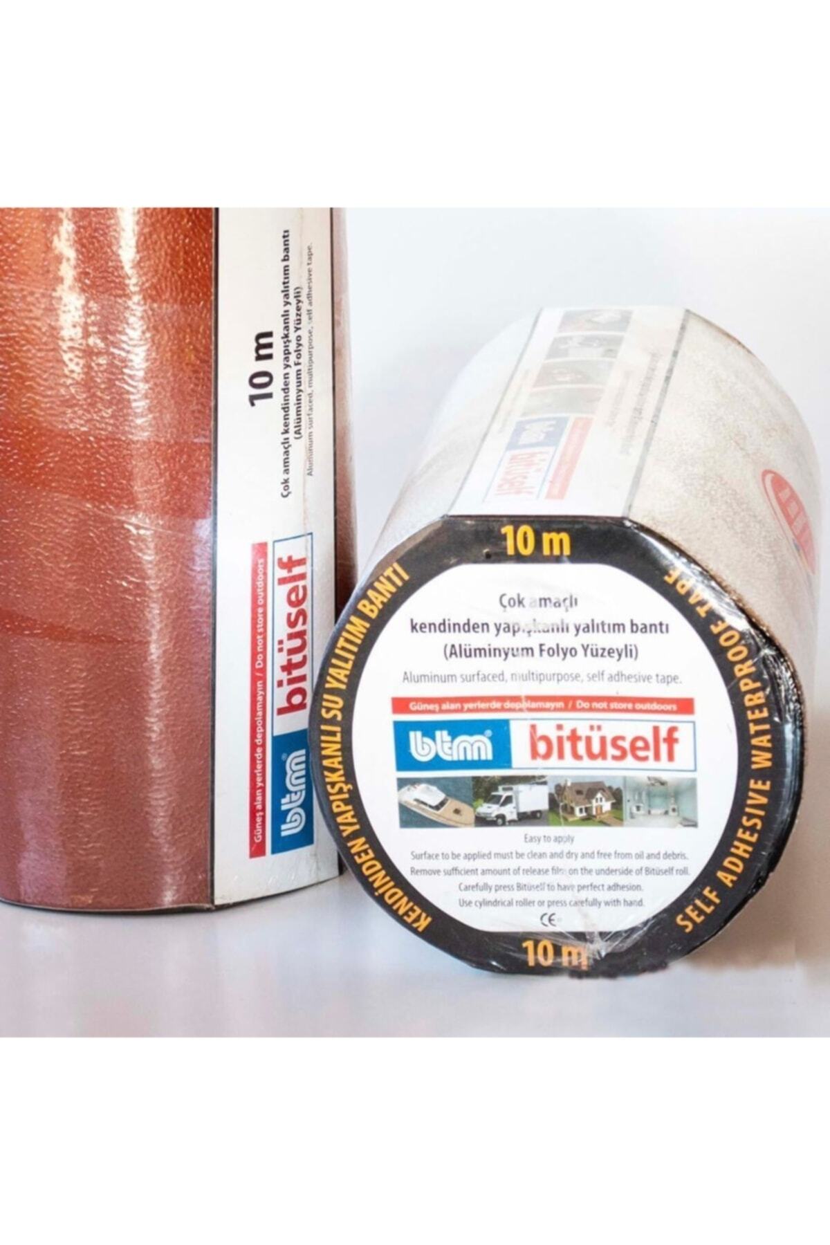 Bitüself Star Kırmızı Yalıtım Bandı Düz Yapışkanlı Ses Su Izolasyon Bandı 30 Cm - 10 M.