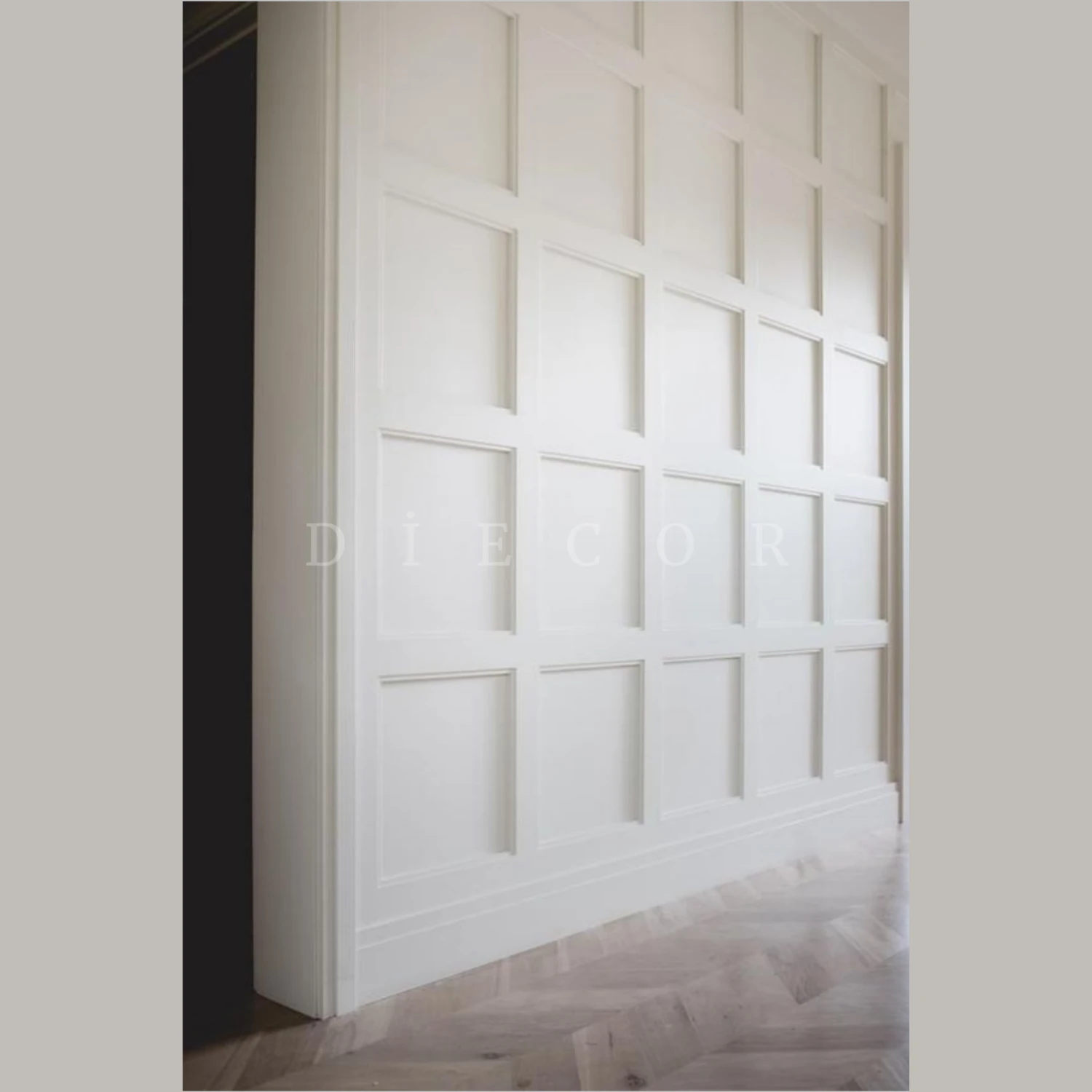 Dekoratif Boyanabilir 15 Adet 7,5 cm Polistren Duvar Çıtası