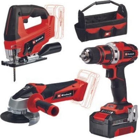 EİNHELL Te-Tk 18/3 Li Kit (Js+Cd+Ag), Akülü Kombo Set - 4257241
