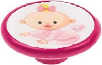 Çocuk Odası Pembe Bebek Dolap Mobilya Kulp,düğme,askı 1 Adet (Sert Plastik)