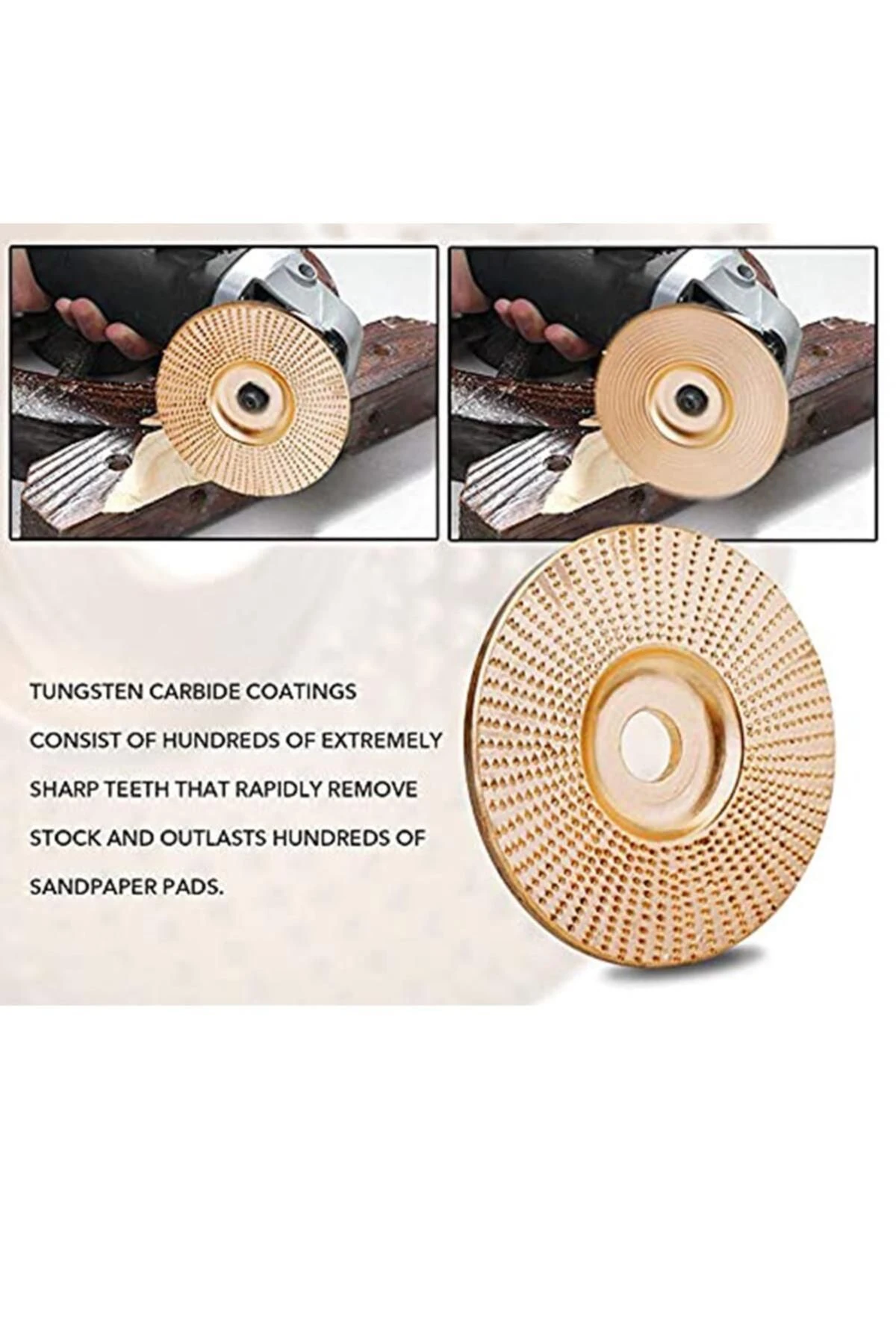 115mm Ahşap Törpü diski avuç taşlama uyumlu törpüleme aşındırma raspalama disk