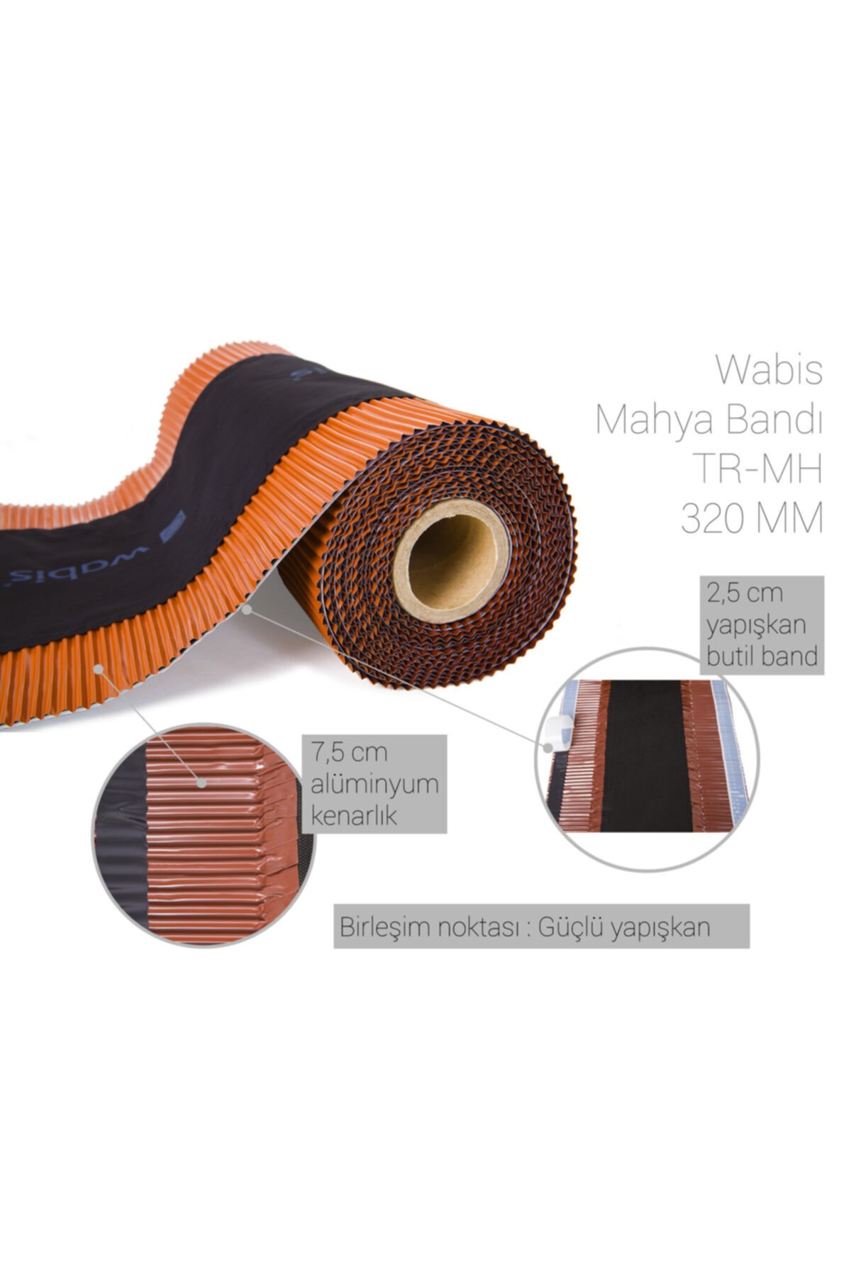Mahya Bandı Wabi Tr-mh 320 32 Cm 10mt/rulo Kiremit Rengi