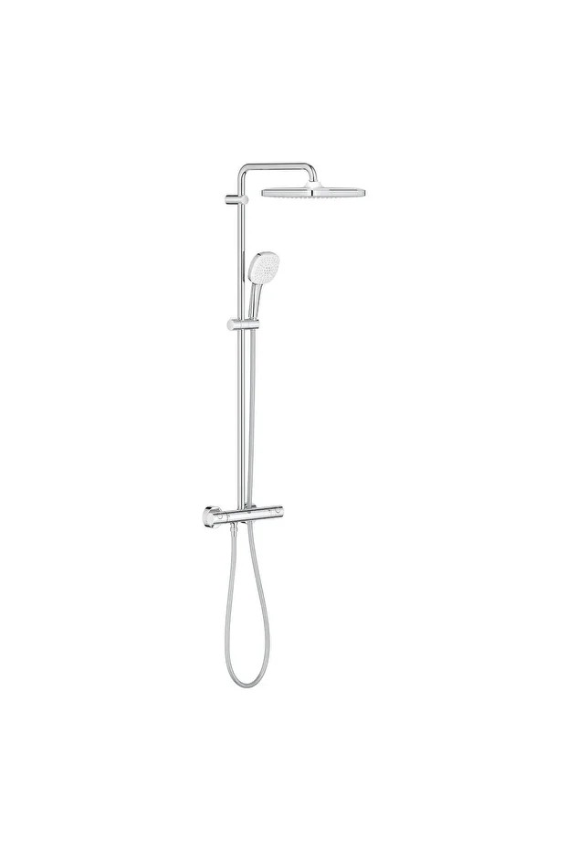Tempesta System 250 Cube Duvara Monte Termostatik Bataryalı Duş Sistemi - 26689001