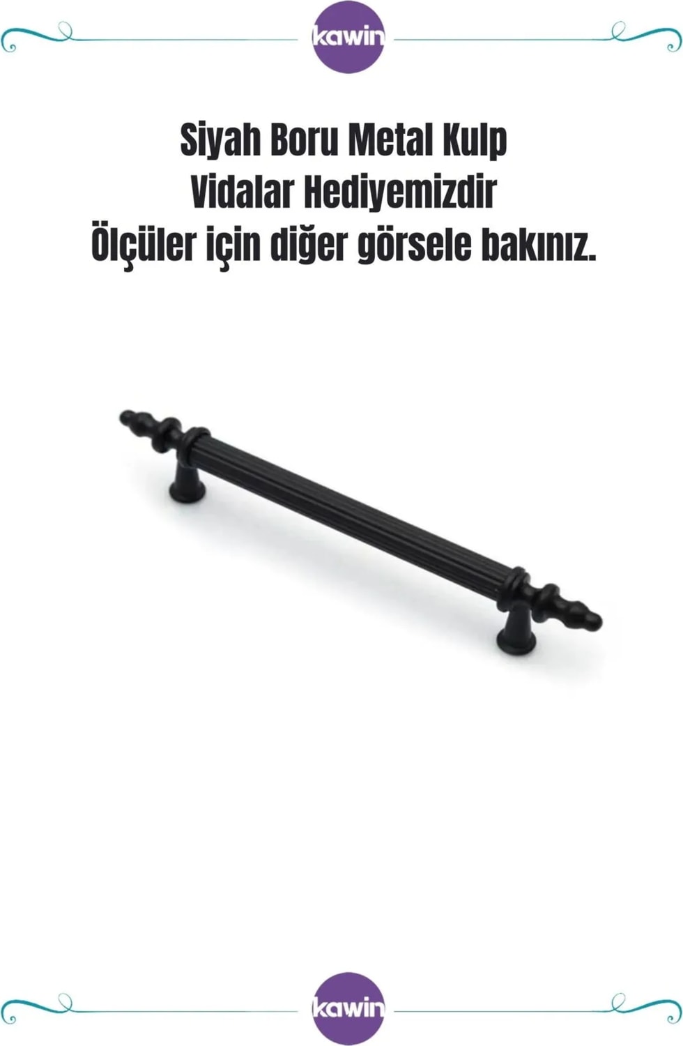 Siyah Kulp 96mm Metal Vidalı - Dolap, Şifonyer, Ünite,komodin, Mutfak Dolabı, Vestiyer Kulbu 10 Cm, 9cm uygun